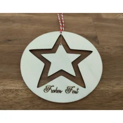 Stern-Anhänger/Holzmobile 