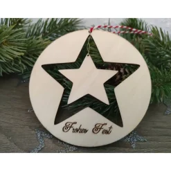 Stern-Anhänger/Holzmobile 