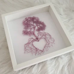 Sternenkinder Baum aus Draht mit Sternen/ Drahtbaum Bonsai/ Sternenkind Erinnerungsbaum/ Lebensbaum im Bilderrahmen