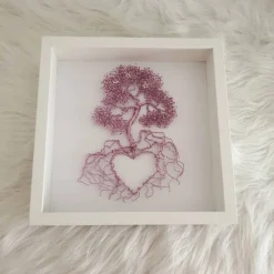 Sternenkinder Baum aus Draht mit Sternen/ Drahtbaum Bonsai/ Sternenkind Erinnerungsbaum/ Lebensbaum im Bilderrahmen