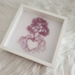 Sternenkinder Baum aus Draht mit Sternen/ Drahtbaum Bonsai/ Sternenkind Erinnerungsbaum/ Lebensbaum im Bilderrahmen