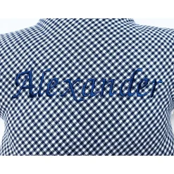 Sternenkissen mit Namen personalisiert, Vichykaro viele Farben