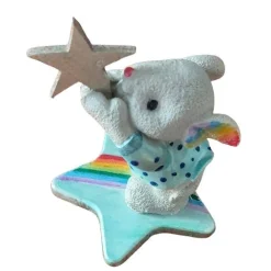 Sternen-Regenbogenmaus - Einzigartige Trauerfigur für liebevolle Erinnerungen