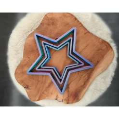 Sterne-Set blau-lila-grün