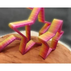 Sterne-Set rosa-gelb