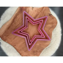 Sterne-Set rosa-gelb