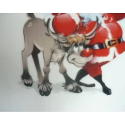 Sternteller für Weihnachtsgebäck,Weihnachtsmann,Rentier,Kekse, Einzelstück