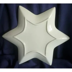 Sternteller für Weihnachtsgebäck,Weihnachtsmann,Rentier,Kekse, Einzelstück