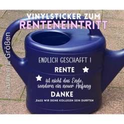 Sticker Aufkleber Abschiedsgeschenk DIY Rentner Geschenk Renteneintritt , Kollegen Geschenk zum Ruhestand Abschied