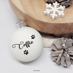 Sticker für Weihnachtskugeln "Wunschname mit Motiv" Namensaufkleber, NUR AUFKLEBER, verschiedene Motive, persona