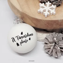 Sticker für Weihnachtskugeln "Merry Christmas" HOHOHO, NUR AUFKLEBER, verschiedene Motive, Farbe personalisierba