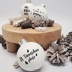 Sticker für Weihnachtskugeln 