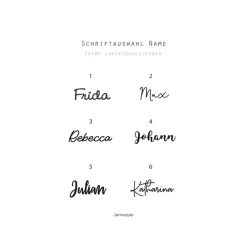 Sticker für Weihnachtskugeln "Wunschname" Namensaufkleber, NUR AUFKLEBER, verschiedene Schriften, Farbe personal