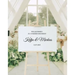 Sticker für Willkommensschild Empfangstafel personalisiert,Wedding Verlobung Willkommensschild Hochzeit, Hochzeitsdeko,H