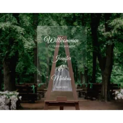 Sticker für Willkommensschild Empfangstafel personalisiert,Wedding Verlobung Willkommensschild Hochzeit, Hochzeitsdeko,H