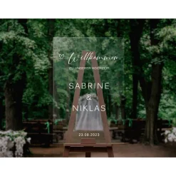 Sticker für Willkommensschild Empfangstafel personalisiert,Wedding Verlobung Willkommensschild Hochzeit, Hochzeitsdeko,H