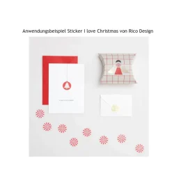 Stickerbögen mit Schneeflocken