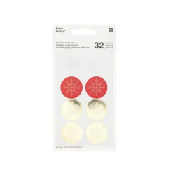 Stickerbögen mit Schneeflocken