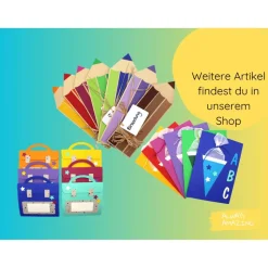 Stift Einladung Bastelset  | Erster Schultag | Schulanfang Einladung | Einladung Einschulung | Einladungskarten