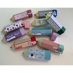 Stiftebox als Geschenkverpackung zur Einschulung / zum Schulanfang, Geschenkidee für Schulkinder, Gutschein, Handarbeit