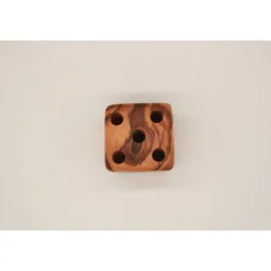 Stiftehalter für Schreibtisch | Form Würfel | L. ca 6 cm | aus Olivenholz | Handmade