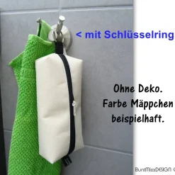 Stiftemäppchen royalblau BLAU Federmäppchen Universaltasche Schlamper, boxybag Kosmetik, by BuntMixxDESIGN