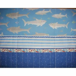 Stifterolle Rollmäppchen Meer Fische blau – 28 Fächer für kurze & lange Stifte, Häkelnadeln & Stricknadeln