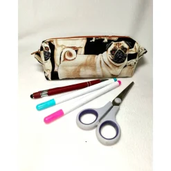 Stifterolle, Schlampermäppchen, Mops, Geschenk, Schulstart, Schulanfang, auswischbar