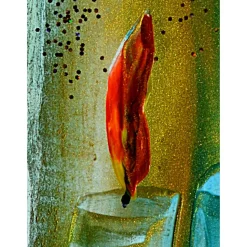 „Stimmungsvolle Weihnacht“ - Original Encausticmalerei, Unikat ohne Rahmen