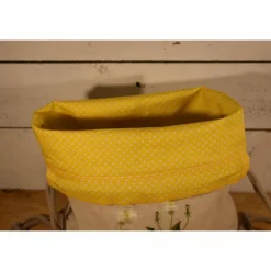 Stoffbeutel, Projekttasche, für Frühling und Sommer, bestickt