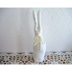 Stoffhase LINUS-LANGOHR Osterhase so shabby genäht von Hobbyhaus