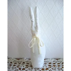 Stoffhase LINUS-LANGOHR Osterhase so shabby genäht von Hobbyhaus