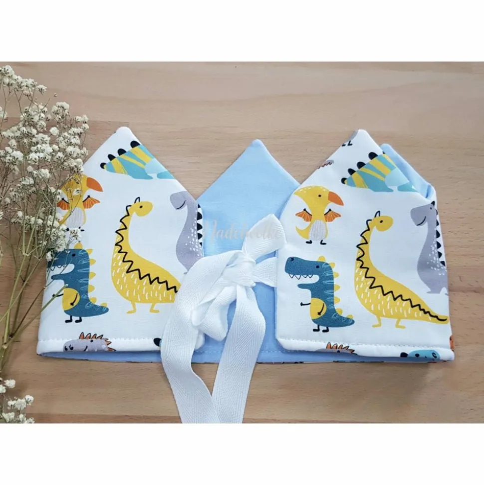 Stoffkrone  Geburtstagskrone  Kinderkrone Dinosaurier