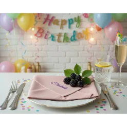 Stoffservietten mit Namen Hochzeit Geburtstag Taufe