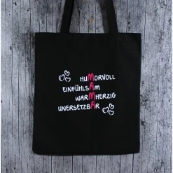 Stofftasche **MAMA2** von ZWEIFARBIG Einkaufsbeutel Baumwolltasche Stoffbeutel Geburtstag Geschenk Muttertag