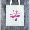 Stofftasche **MAMA3** von ZWEIFARBIG Einkaufsbeutel Baumwolltasche Stoffbeutel Geburtstag Geschenk Muttertag