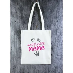 Stofftasche **MAMA3** von ZWEIFARBIG Einkaufsbeutel Baumwolltasche Stoffbeutel Geburtstag Geschenk Muttertag