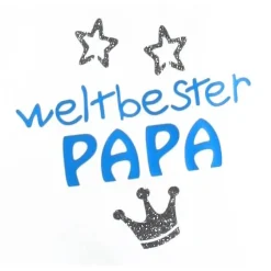 Stofftasche **PAPA3** von ZWEIFARBIG Einkaufsbeutel Baumwolltasche Stoffbeutel Geburtstag Geschenk Vatertag