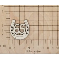 Streu 65 Geburtstag Tischstreu Deko Holz Jubiläum zum Basteln dekorieren u. verzieren DIY