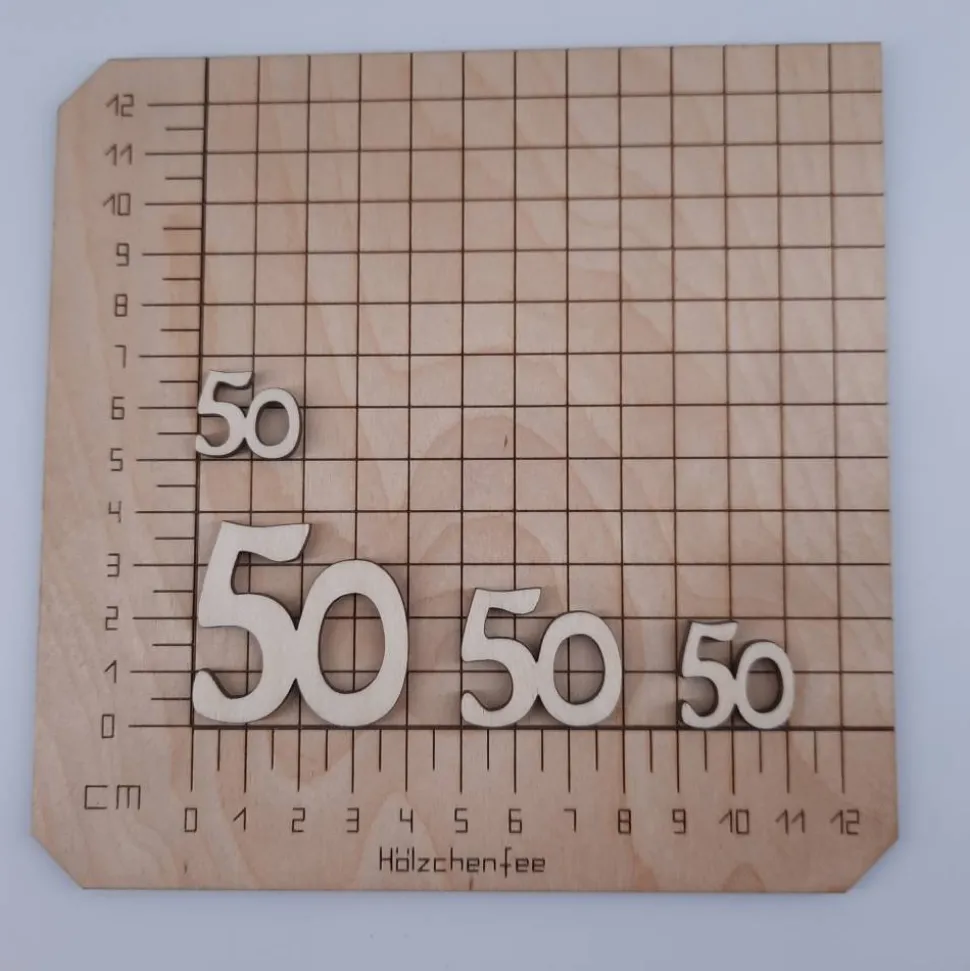 Streudeko 50 Geburtstag Tischstreu Deko Holz Jubiläum Basteln dekorieren Geburtstagszahl Streudeko Konfetti DIY