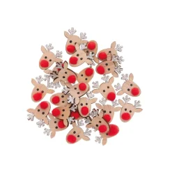 Streuteile Rentier glitter silber