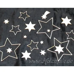 Streuteilset aus Holz "Sternenzauber"