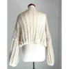 Strickjacke, Brautjacke, Cardigan, Creme, Oversize, Grobstrickjacke ,Onesize, Home,Damen, Sweater, Handarbeit, Bolero, S