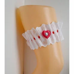 Strumpfband Spitze, Brautzubehör, Spitzen-Strumpfband, Hochzeits-Strumpfband Baumwoll-Spitzenband, Strumphalter