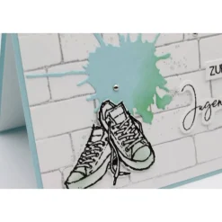 Stylische Jugendweihekarte mit coolem Motiv, Glückwunschkarte zur Jugendweihe