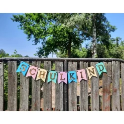 Super schöne Girlande zum Schulanfang auf Wunsch personalisiert mit Wunschnamen Schulkind Girlande in Pastellfarben