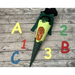 supercoole Dschungel-Schultüte mit Tiger-Motiv