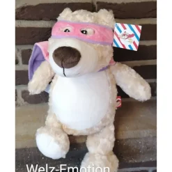 Superheld Bär - Kuscheltier individuell bestickt zur Geburt, Taufe, Geburtstag oder weiteren Anlässe
