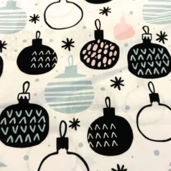 Swafing - Baumwolle Christbaumkugeln hell - Weihnachten - 50cm