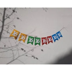 Sweet Sixteen! Endlich 16! Super schöne Girlande zum 16. Geburtstag.